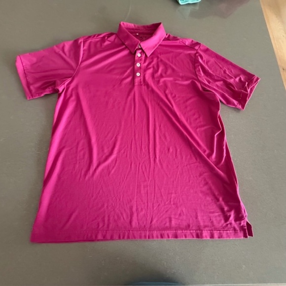 Men's XL Climacool Adidas Pink Golf Polo EUC - Picture 1 of 5